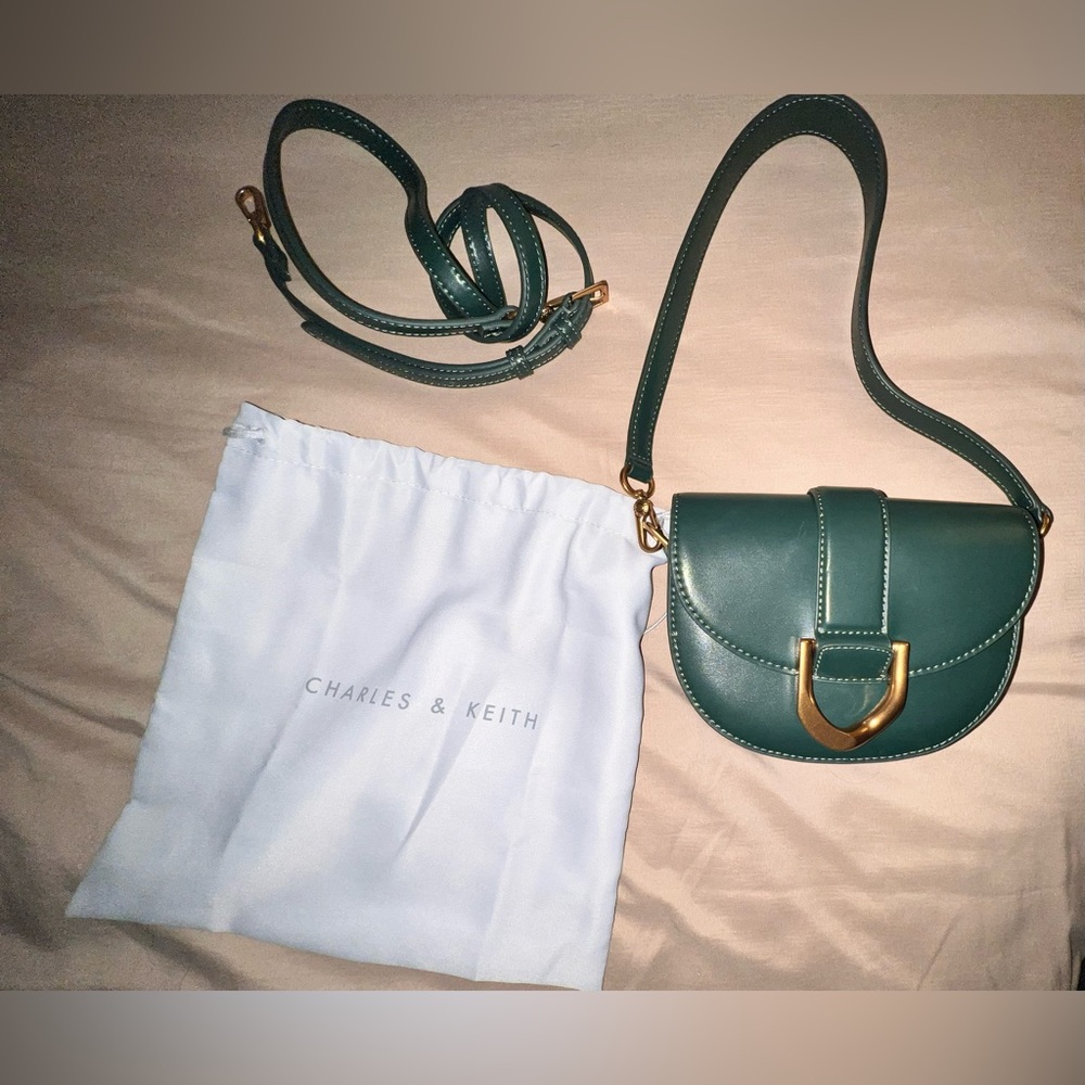 Mini Gabine Saddle Bag (Green) - Picture 7 of 12